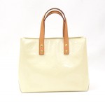 Louis Vuitton White Vernis Leather Reade PM Hand Bag