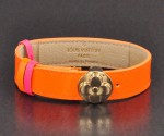 Louis Vuitton Orange Vernis Leather Bracelet 2002 Christmas collection V525