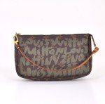Louis Vuitton Green Graffiti Monogram Canvas Limited 2001 Pochette Accessories Bag