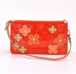 Louis Vuitton Red Vernis Leather Flower Lexington 2001 Limited Handbag