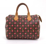 Louis Vuitton Brown Monogram Cherry Canvas Speedy 25 City Handbag