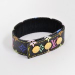 Louis Vuitton Black Multicolor monogram bracelet Bangle V66