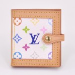 Louis Vuitton White Multicolor Canvas Small Picture Holder