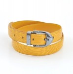 Louis Vuitton Yellow Epi Leather Ceinture Classique Belt Silver Tone Hardware