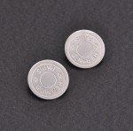 Hermes Silver Tone Round Earrings PARIS