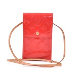 Louis Vuitton Walker Purse Red Vernis Leather  Shoulder Pouch
