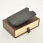 Louis Vuitton Black Taiga Leather iPhone Case F240