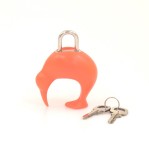 Louis Vuitton Cup Limited Kiwi Orange Key Holder Pad Lock