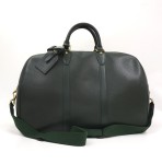 Louis Vuitton Dark Green Taiga Leather Kendall PM Travel Handbag