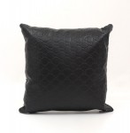 Gucci Black Leather Cushion