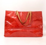 Louis Vuitton Rouge Red Vernis Leather Reade GM Handbag