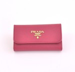 Prada Pink Leather 6 Key Case