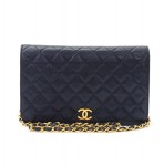 Chanel Navy Classic Flap Quilted Leather Shoulder Bag
