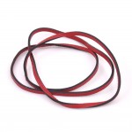 Hermes Red Leather Long Wrap Bracelet