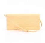 Louis Vuitton Honfleur Vanila Epi Leather Shoulder Clutch Wallet