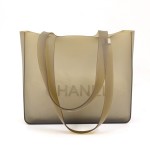 Chanel Gray Rubber Handbag