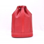 Louis Vuitton Randonee Red Epi Leather Shoulder Bag