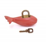 Louis Vuitton Red Rubber LV Cup Limited Whale Key Pad Lock