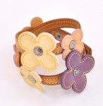 Louis Vuitton Multicolor Vernis Leather Flower Limited 2002 Chocker Bracelet