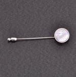 Hermes Brooch Pin Silver Tone