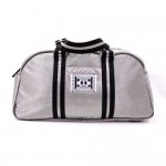 Chanel Sports Line Gray Nylon Boston Bag