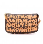 Louis Vuitton Beige Graffiti Monogram Canvas Limited 2001 Pochette Accessories Bag