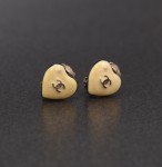 Chanel Heart Shaped Earrings