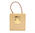 Louis Vuitton Bleecker Beige Vernis Leather Cosmetic Case Bag