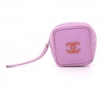 Chanel Purple Leather Small Pouch