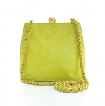 Chanel Light Green Quilted Leather Small Shoulder Bag