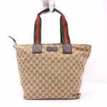 Gucci Brown Monogram Canvas Tote Handbag