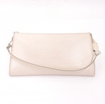 Louis Vuitton Pochette Accessories White Epi Leather Hand Bag