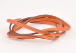 Hermes Orange Leather Long Wrap Bracelet + Box H391