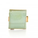Louis Vuitton Lafayette Street Blue Vernis Leather Bracelet Coin Case