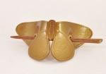 Louis Vuitton Moca Brown Vernis Leather Butterfly Hair Accessories V656