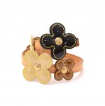 Louis Vuitton Multicolor Vernis Leather Flower Limited 2002 Leather Chocker Bracelet
