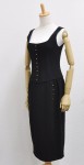 Chanel Black One Piece Skirts Size 36 Silk & Wool A597