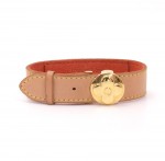 Louis Vuitton Bracelet Voeux Brown Cowhide Leather