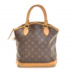 Louis Vuitton Lockit Brown Monogram Canvas Handbag
