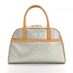 Louis Vuitton Tompkins Square Gray Silver Vernis Hand Bag