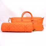 Louis Vuitton Dhanura GM Orange Epi Leather Handbag with Mat + Strap