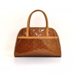 Louis Vuitton Tompkins Square Brown Vernis Leather Hand Bag