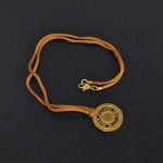 Hermes Gold Tone Pendant Necklace
