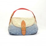 Louis Vuitton Gradation Blue Denim Limited Monogram Hand Bag Personal Use