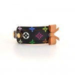 Louis Vuitton Porte Adresse Black Multicolor Monogram Bracelet