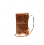 Louis Vuitton Walker Pochette Brown Vernis Leather Purse
