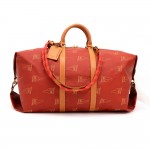 Louis Vuitton Red Canvas LV Cup Limited Boston Travel Bag + Strap