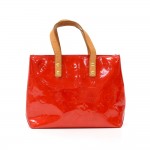 Louis Vuitton Reade PM Red Vernis Leather Hand Bag