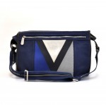 Louis Vuitton LV Cup Blue Textile Black Leather Messenger Bag