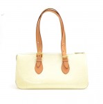 Louis Vuitton Rosewood Avenue White Vernis Leather Shoulder Hand Bag